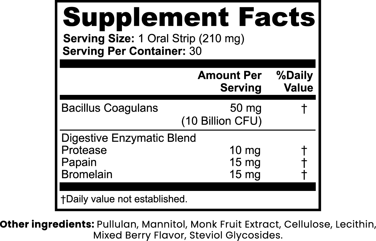 Gut Feeling Digestive + Gut Health Strips